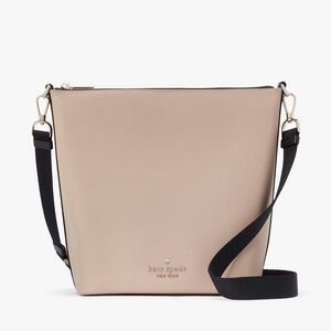 **NWT** KATE SPADE Chelsea Nylon Large Duffle Crossbody Bag - Warm Beige Multi